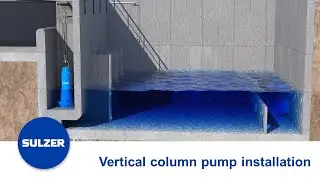 Sulzer vertical column pump typical installation