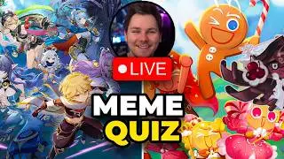 🔴GENSHIN MEME QUIZ🔴TRYING COOKIE RUN KINGDOM FIRST TIME🔴