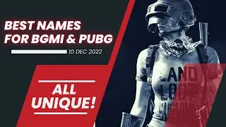 Best Name For Pubg | Best Names For Bgmi | #bgmi #pubgmobile