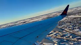 [4K] – Snowy Edmonton Takeoff – Air Canada – Boeing 737-8 Max – YEG – C-FSIQ – SCS 1242