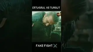 ertugrul vs Turgut 🔥 fake fight ⚔️ scenes # short...
