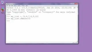 How to remove object from list in Python - example with list of integers. remove() method