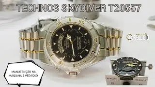 DE EUNÁPOLIS PARA SALVADOR!! RELÓGIO TECHNOS SKYDIVER T20557 - RELÓGIO QUE ATRASA NÃO ADIANTA...