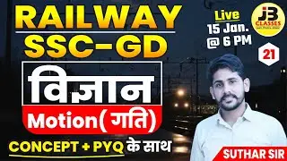 21] General Science Class: गति (Motion)| RAILWAY NTPC/Group D & SSC-GD | Concept + PYQ Series