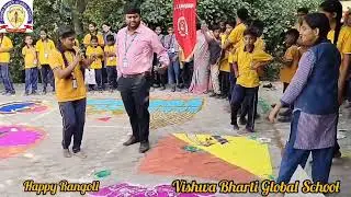 vishwa bharti global school rangoli competition 2024....