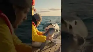 Un phoque sauv&eacute; d'un requin par des plaisanciers #pourtoi #phoque #requin #sauvetage #animaux