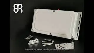 Narrow Beam High Gain RFID Portal Reader Antenna 10dBic Circular Polarization