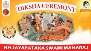 Diksha Ceremony by Jayapataka Swami Maharaj || ISKCON Kharghar || 11.12.2025