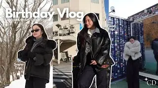 BIRTHDAY VLOG : MY FIRST SNOWFALL! ❄️🎂 | Clouie Dims