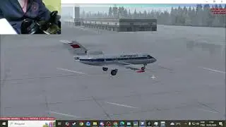 Voo completo Krasnoyark - Bratsk de YAK-40 (UNKL-UIBB) - FSX