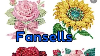 Распаковка набора для алмазной живописи от Fansells.