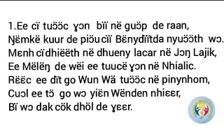 Ee ci tuooc xon bii ne guop de raan_Dinka gospels @AmatnhomMediaProductions