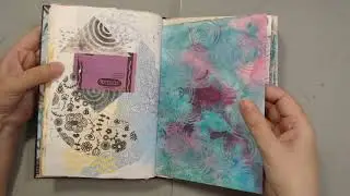 Painted Paper Glue Book Part 4