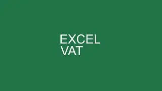 Learn Excel VAT Formula