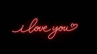 💗 Valentine's Day cozy and romantic neon lights screensaver 💗