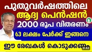 പുതുവർഷ പെൻഷൻ 2000രൂപ വിതരണ അറിയിപ്പ് പെൻഷൻ കിട്ടാൻ മറക്കാതെ രേഖകൾ  കൊടുക്കണം|January Pension update