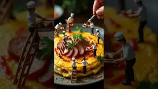Tiny Chefs Create a GIANT Omelette! 🤯🔥 (Unbelievable Mini Cooking)