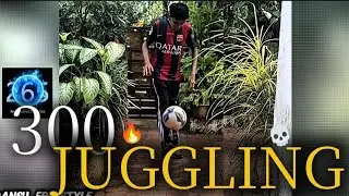 300 JUGGLING CHALLENGE 💀🔥|| FOOTBALL|| FREESTYLE || MALAYALAM || SKILLS 
