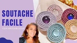 SOUTACHE Tutorial : Spirali e cabochon, orecchini macarones