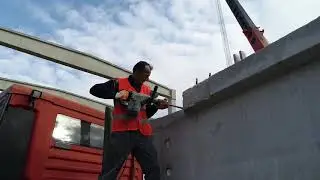Pamje t&euml; punimeve n&euml; objektin Devolli - Obiliq