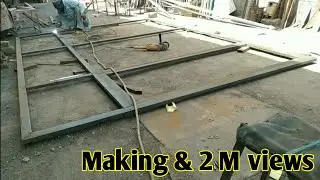 Front Door Glass Makeover Full Process Design MS Pipe Steel Modernization as Shaheen #Iron 2023