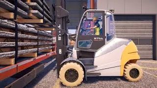 Construction Simulator 🚧 Loading materials w Still RX60-80 900 forklift