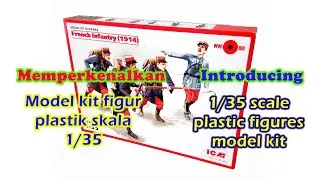 ICM model kit #35682 1/35 scale French Infantry 1914 plastic figure
