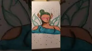 Fairy drawing pt. 1 #shorts