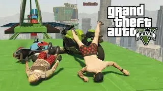 SE BUGEA EL JUEGO Y SALGO VOLANDO JAJA! PARKOUR GTA V