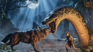 4,5 Million Years Ago | Alone in the Green: One-Horned Wolf vs Giant Python (Survival Tale)