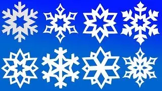 10 easy paper snowflakes ❄