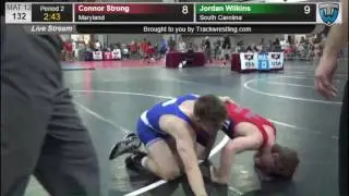 2259 Cadet Men 132 Connor Strong Maryland vs Jordan Wilkins South Carolina 3617800104