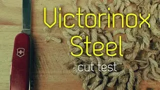 Edge Retention Test! Victorinox Swiss Army Steel - Edge retention not a priority