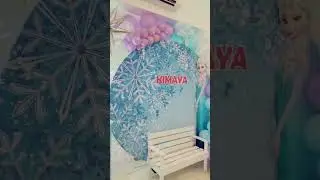 Frozen Party Backdrop Setup  | Events by Cheri #Shorts