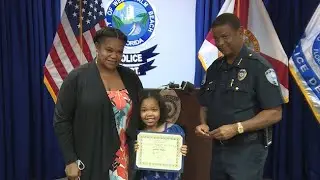 9-year-old hero recognized for fighting off mother's attacker