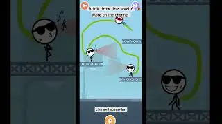 Stickman hero fights the thugs!! #weegoon #gaming #drawlinepuzzle #stickman #shorts