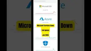 Microsoft Services Down Again - Jan 22, 2026 Update #techdarts #microsoft  #outage #outlook