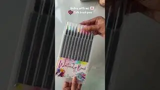 Unboxing of Oytra Watercolor Brush pens #creative #artist #unboxing #diy #ytshorts #watercolor