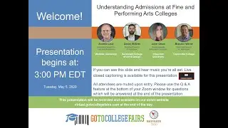 Understanding Admissions at Fine and Performing Arts Colleges