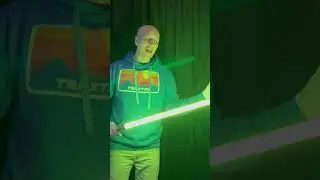 TRI-STAR Lightsaber in Photon Green! #starwars #shorts #shortsfeed