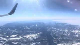 JetBlue A321 Moderate Turbulence over Sierra Nevada Mountains