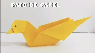 Como hacer un PATO DE ORIGAMI - Origami facil / How to make an origami duck