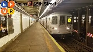 NYC Subway: E, F, M, and R Trains at 65th Street