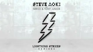 Steve Aoki, NERVO & Tony Junior - Lightning Strikes (Bad Royale Remix) [Cover Art]