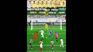 Kylian Mbappe Penalty Kicks Evolution In Every FIFA - From FIFA 17 To FC 25 #mbappe #penaltykick