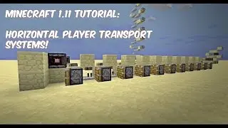 Minecraft 13w39c Tutorial: HORIZONTAL PISTON PLAYER TRANSPORT SYSTEM! (PATCHED)