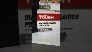 Polypropylene, diamond braided, hyper tough rope on sale right now 👍
