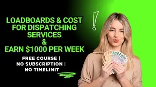 Load boards for Dispatching Services | EARN 💲$1000-$3000/Month Working from Home! #dispatch #remote