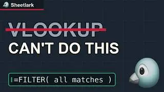 VLOOKUP Return Multiple Values — Get ALL Matches, Not Just the First (One FILTER Formula)