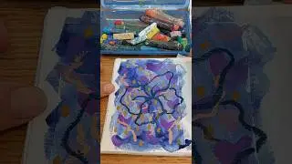 easy intuitive painting with mixed media #intuitiveart #mixedmedia #painting